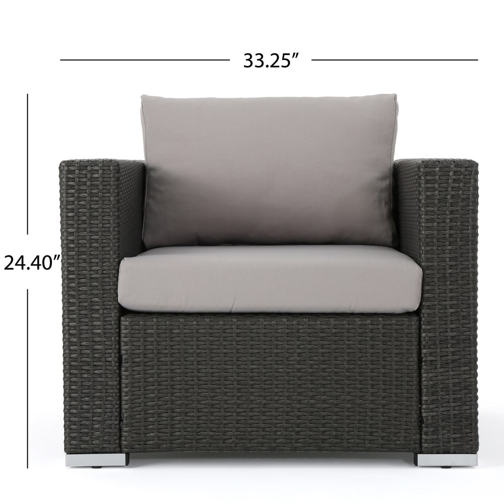 Santa Rosa Outdoor 8-piece Wicker Sectional Sofa Set with Cushions by Christopher Knight Home