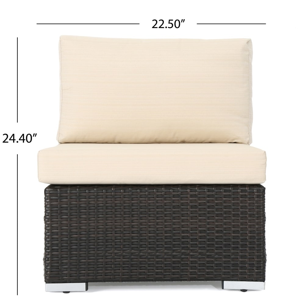 Santa Rosa Outdoor 8-piece Wicker Sectional Sofa Set with Cushions by Christopher Knight Home