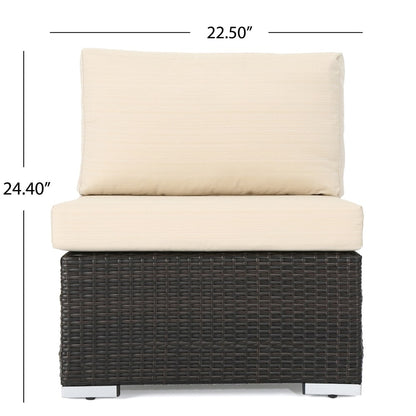 Santa Rosa Outdoor 8-piece Wicker Sectional Sofa Set with Cushions by Christopher Knight Home