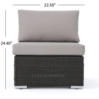 Santa Rosa Outdoor 8-piece Wicker Sectional Sofa Set with Cushions by Christopher Knight Home