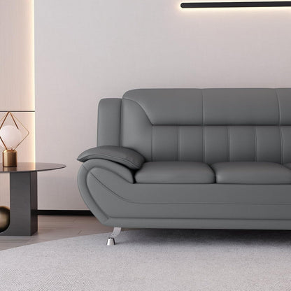 Sanuel 79.2 Faux Leather Pillow Top Arm Sofa