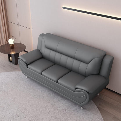 Sanuel 79.2 Faux Leather Pillow Top Arm Sofa