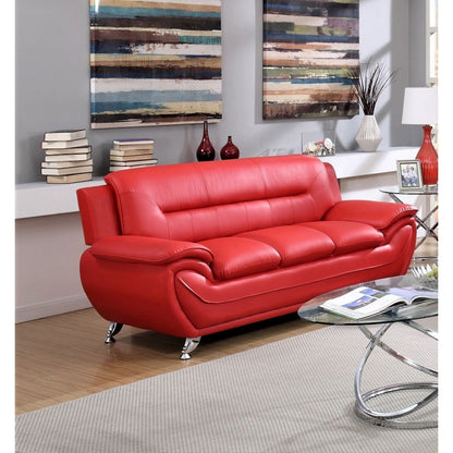 Sanuel 79.2 Faux Leather Pillow Top Arm Sofa