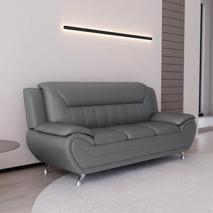 Sanuel 79.2 Faux Leather Pillow Top Arm Sofa
