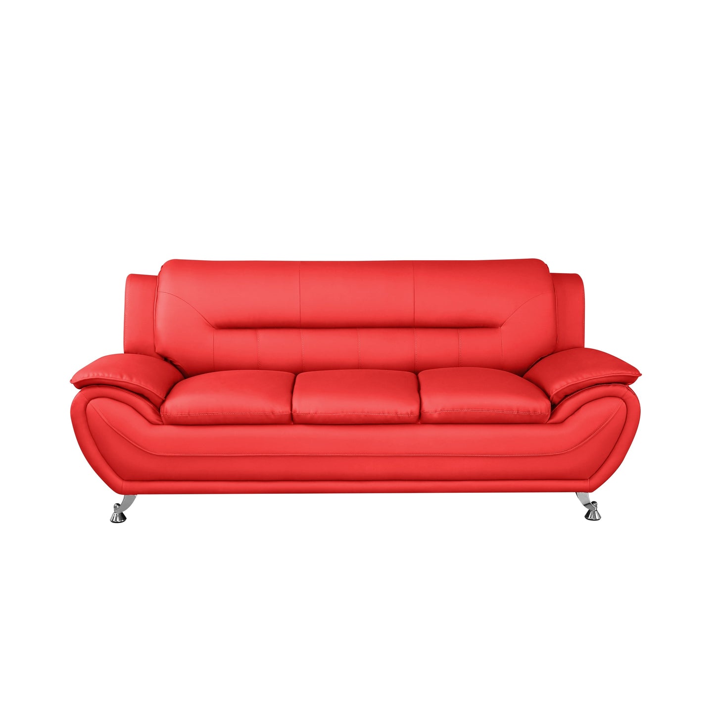 Sanuel 79.2 Faux Leather Pillow Top Arm Sofa