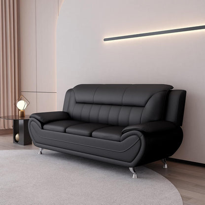 Sanuel 79.2 Faux Leather Pillow Top Arm Sofa