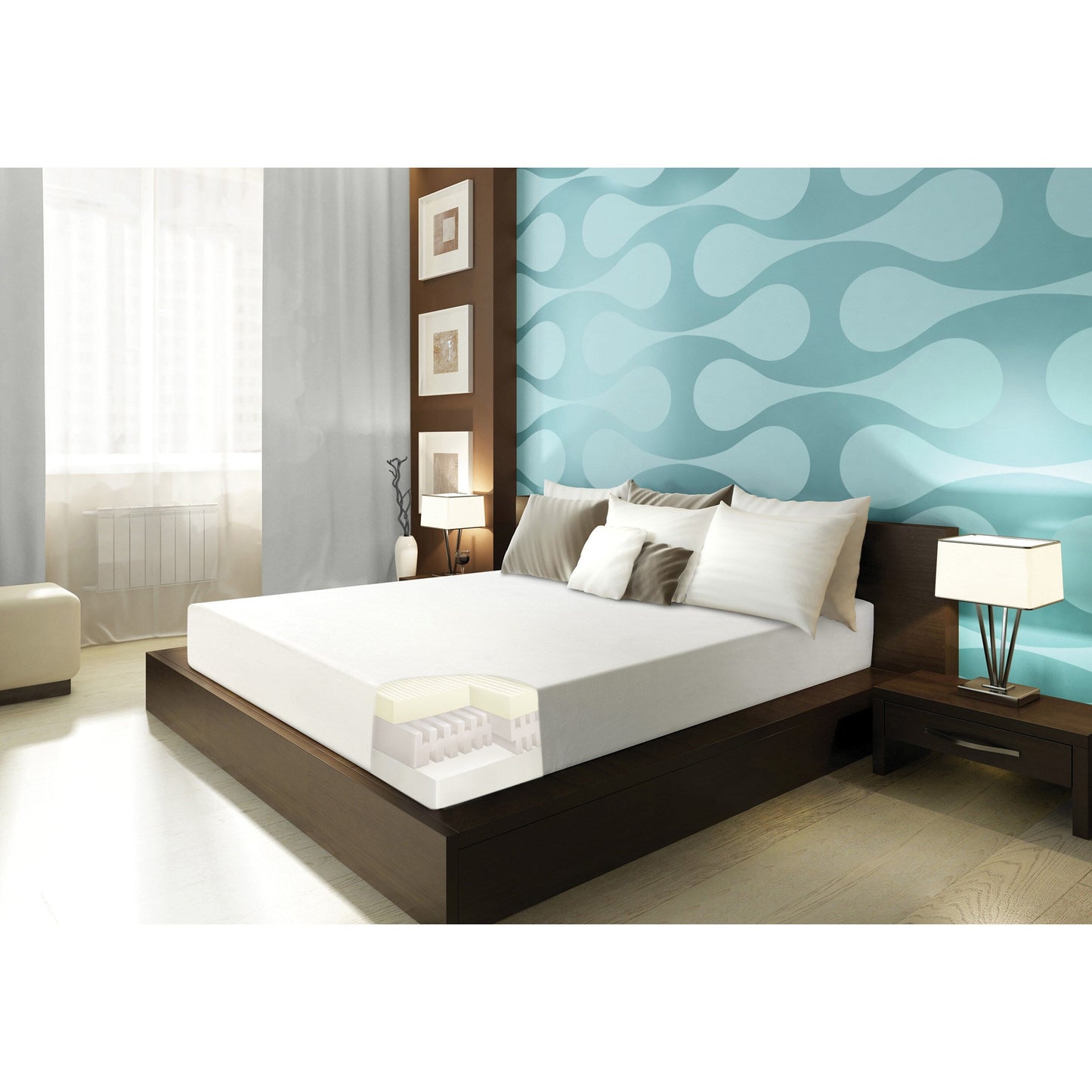 Sarah Peyton Convection Cooled 8-inch King-size Memory Foam Mattress