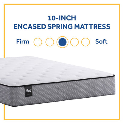 Sealy 10-Inch Encased Coil Innerspring Mattress in a Box