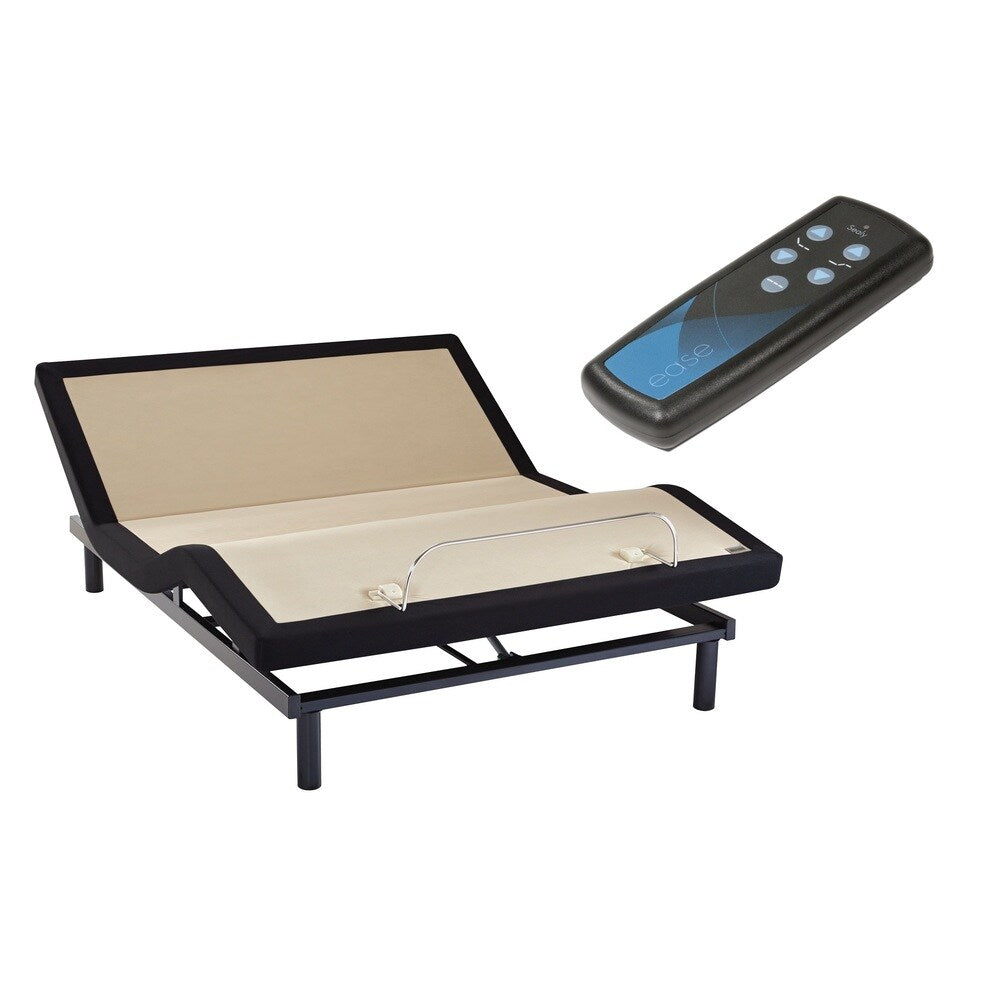 Sealy Conform Essentials 11.5-inch Plush Split California King-size Gel Memory Foam Ease Adjustable Mattress Set