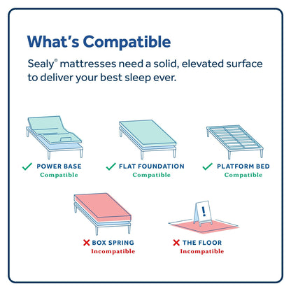 Sealy Farely Elm 12.5 Soft Tight Top Innerspring Mattress & 9 Foundation