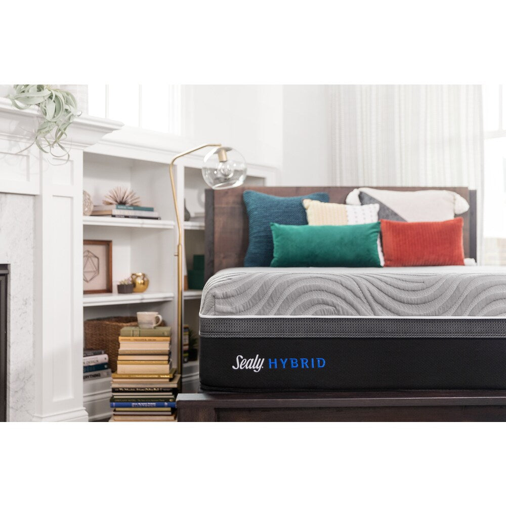 Sealy Hybrid Performance 13.5-inch Split California King-size Mattress Set