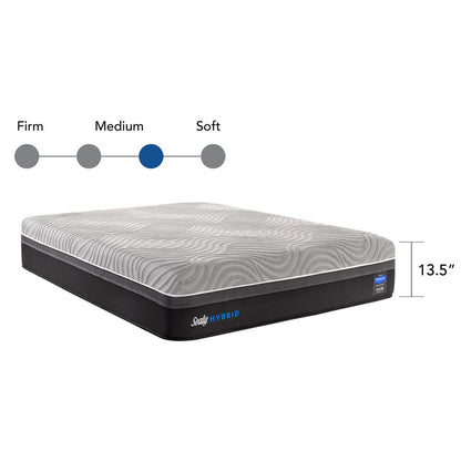 Sealy Hybrid Performance 13.5-inch Split California King-size Plush Mattress