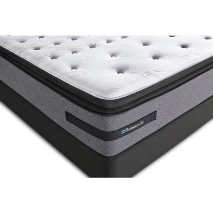 Sealy Posturepedic Hames Valley Plush Euro Pillow Top California King-size Mattress Set - White