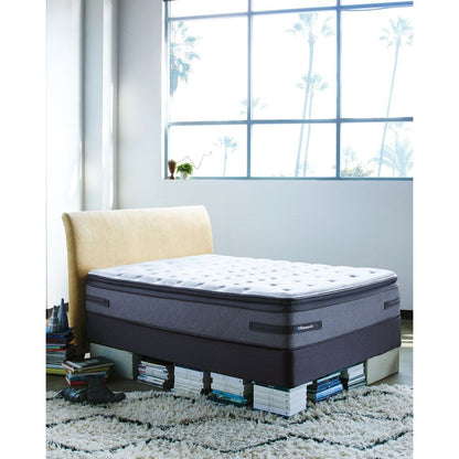Sealy Posturepedic Hames Valley Plush Euro Pillow Top California King-size Mattress Set - White