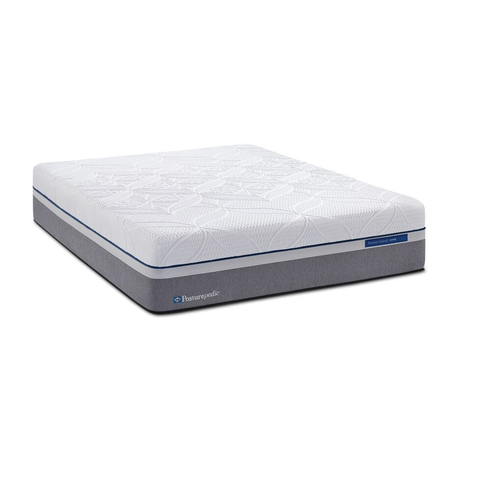 Sealy Posturepedic Hybrid Copper Cushion Firm California King-size Mattress Set - White