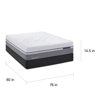 Sealy Posturepedic Hybrid Gold Ultra Plush King-size Mattress Set - Grey/White