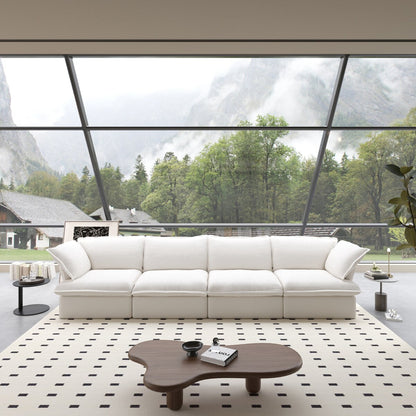 Sectional Couches for Living Room, Modular Sectional Sofa 4 Seat, Cushion Covers Removable