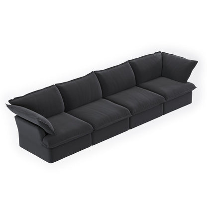 Sectional Couches for Living Room, Modular Sectional Sofa 4 Seat, Cushion Covers Removable