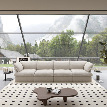 Sectional Couches for Living Room, Modular Sectional Sofa 4 Seat, Cushion Covers Removable