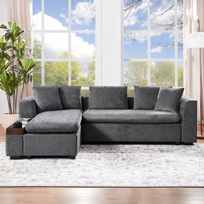 Sectional Sofa 93.7 Inch L-shaped Sofa Upholstered Sofa Couch