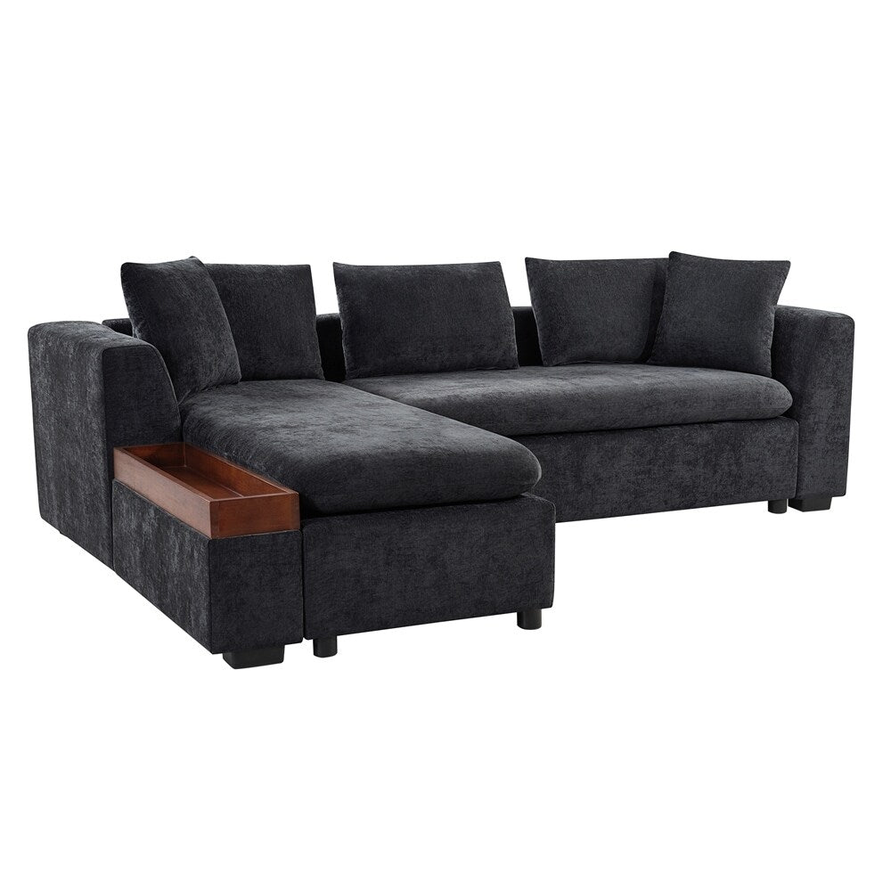 Sectional Sofa 93.7 Inch L-shaped Sofa Upholstered Sofa Couch