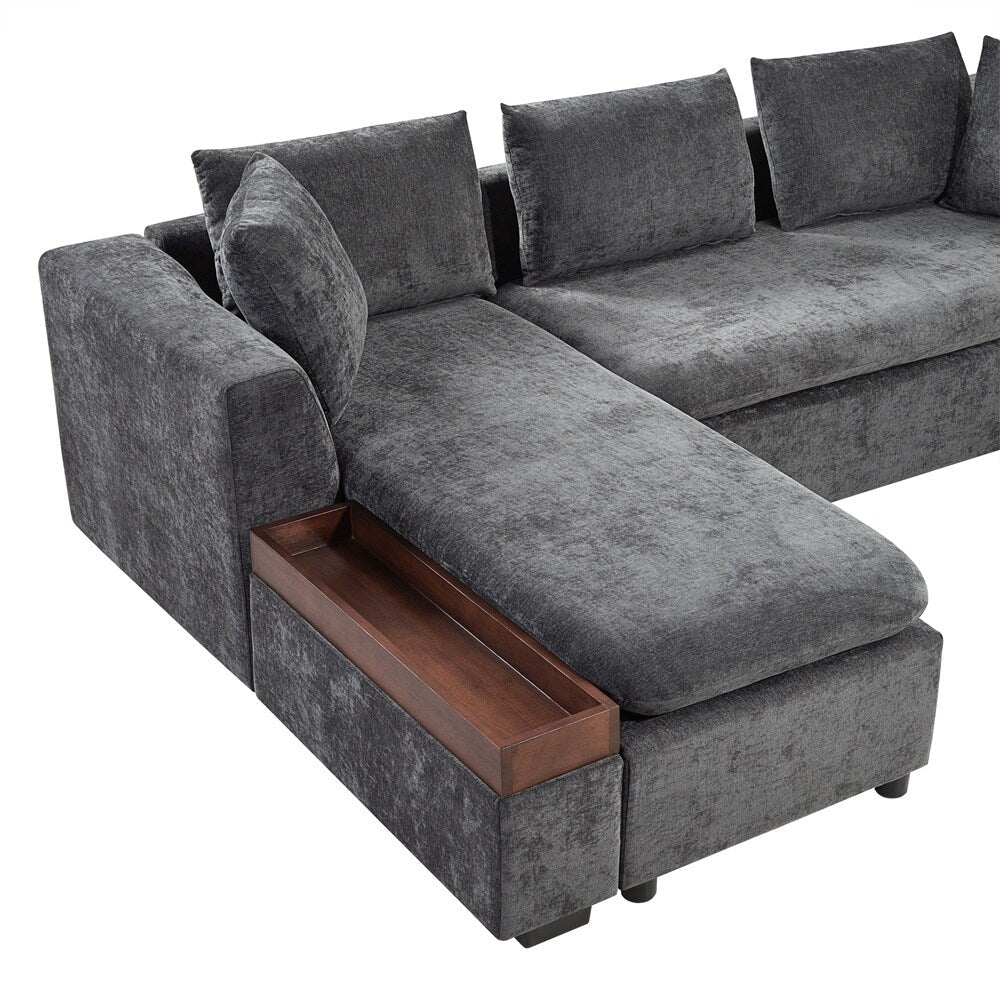 Sectional Sofa 93.7 Inch L-shaped Sofa Upholstered Sofa Couch