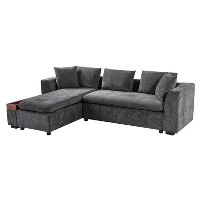 Sectional Sofa 93.7 Inch L-shaped Sofa Upholstered Sofa Couch