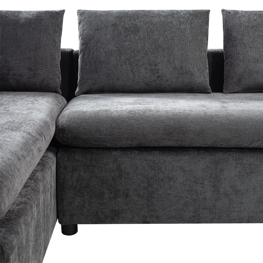 Sectional Sofa 93.7 Inch L-shaped Sofa Upholstered Sofa Couch