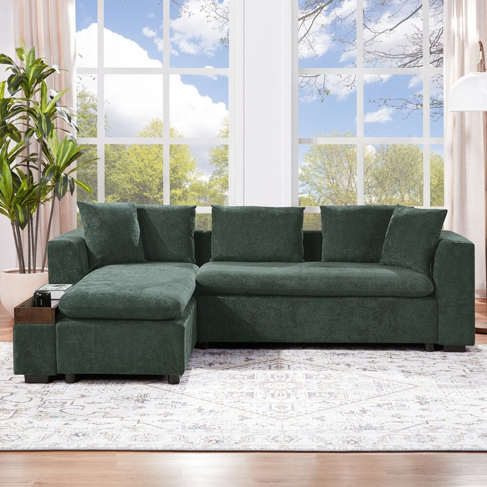 Sectional Sofa 93.7 Inch L-shaped Sofa Upholstered Sofa Couch