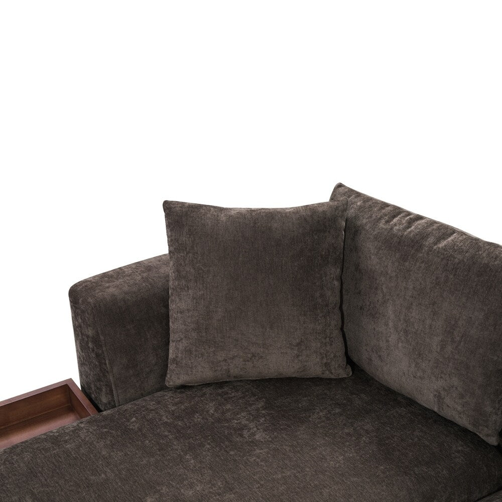 Sectional Sofa 93.7 Inch L-shaped Sofa Upholstered Sofa Couch
