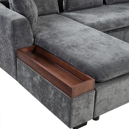 Sectional Sofa 93.7 Inch L-shaped Sofa Upholstered Sofa Couch