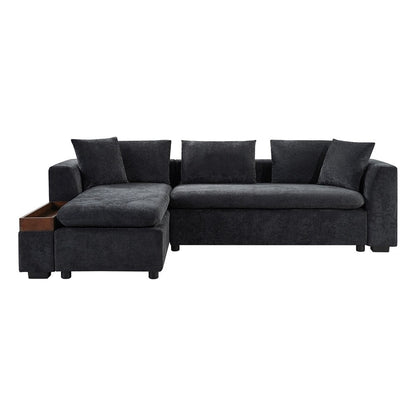 Sectional Sofa 93.7 Inch L-shaped Sofa Upholstered Sofa Couch