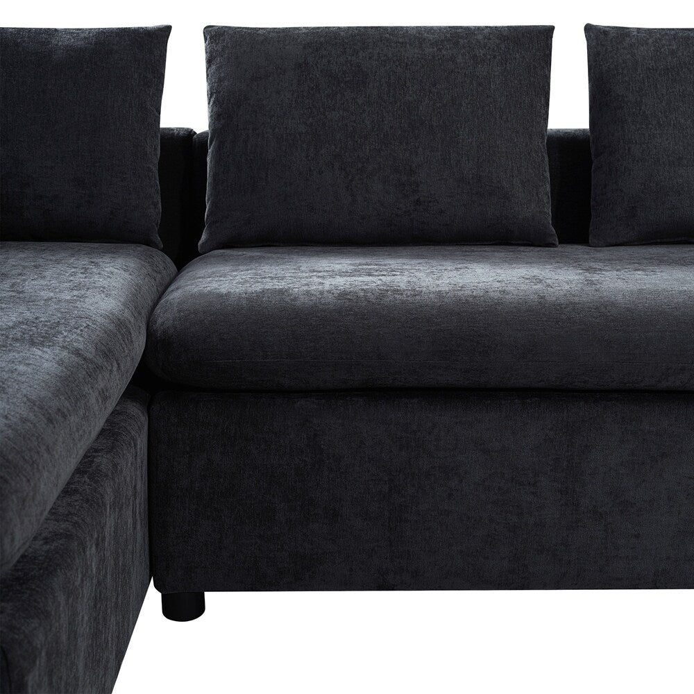 Sectional Sofa 93.7 Inch L-shaped Sofa Upholstered Sofa Couch