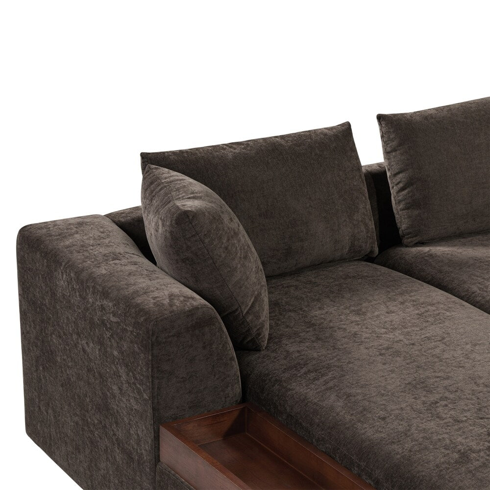Sectional Sofa 93.7 Inch L-shaped Sofa Upholstered Sofa Couch