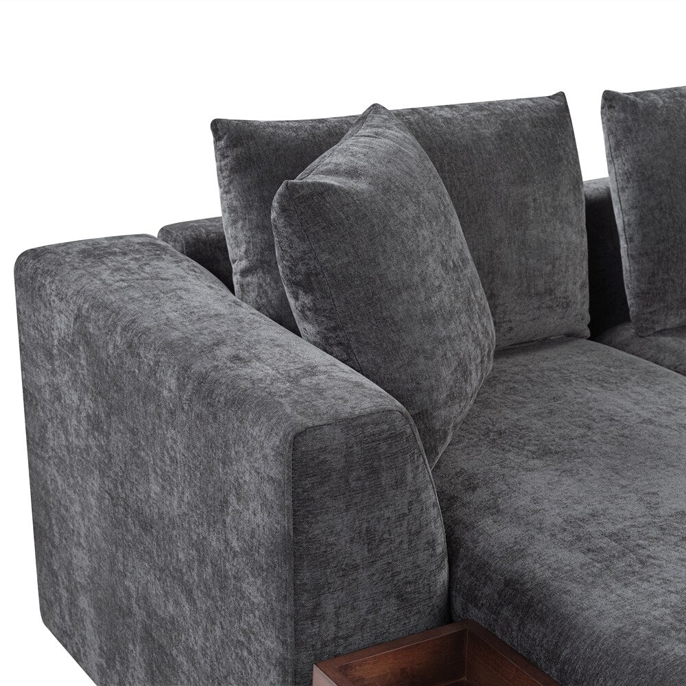 Sectional Sofa 93.7 Inch L-shaped Sofa Upholstered Sofa Couch