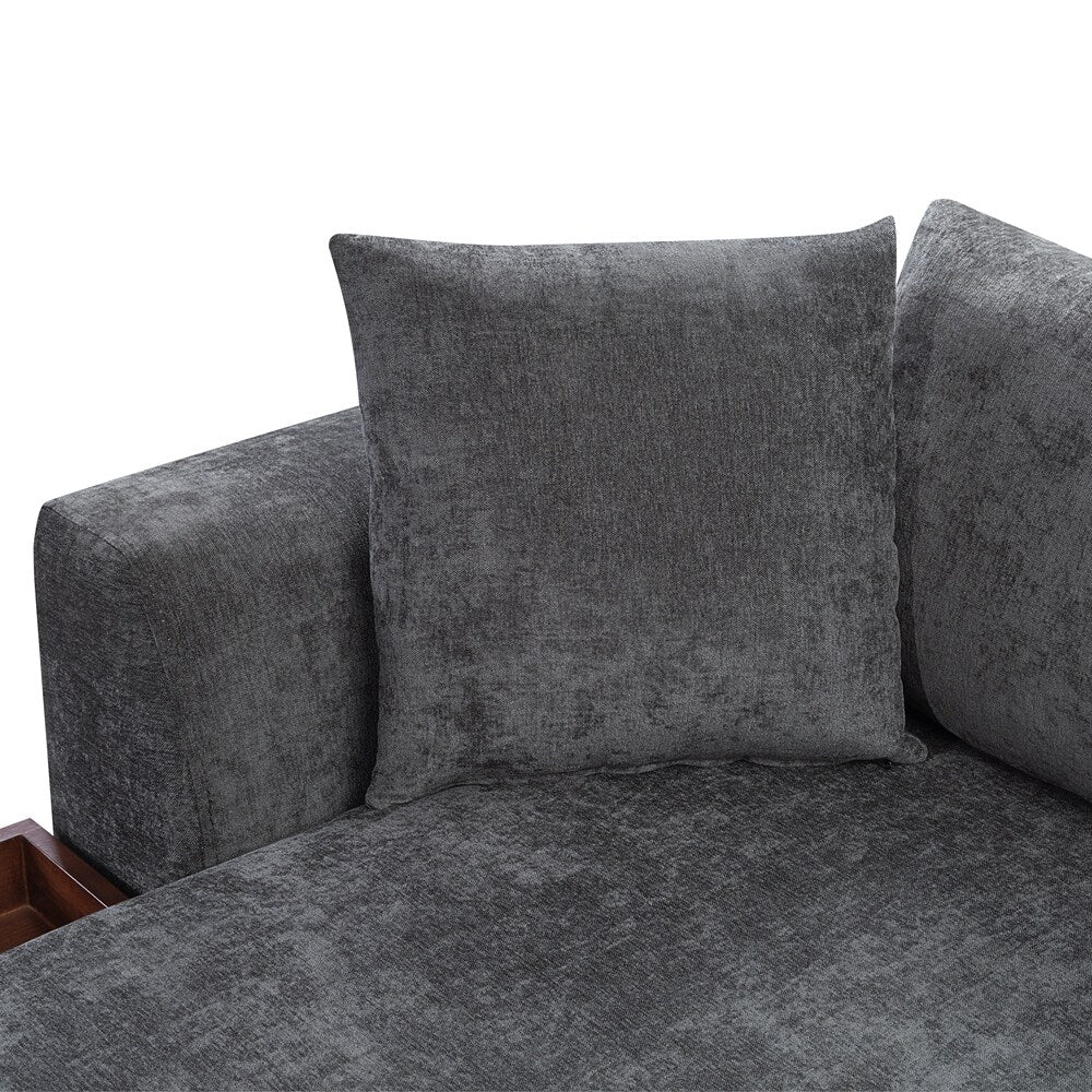 Sectional Sofa 93.7 Inch L-shaped Sofa Upholstered Sofa Couch