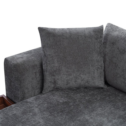 Sectional Sofa 93.7 Inch L-shaped Sofa Upholstered Sofa Couch