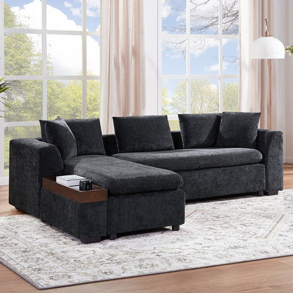 Sectional Sofa 93.7 Inch L-shaped Sofa Upholstered Sofa Couch