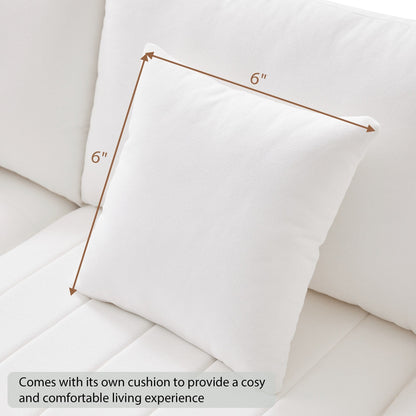 Sectional Sofa With Vertical Stripes,2 Pillows,5-Seat Couch With Convertible Ottoman,Various Combinations,L-Shap