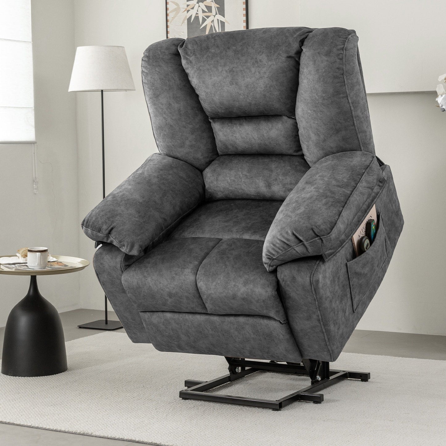 Senior-Friendly Power Lift Recliner with Multi-Mode Massage, Lumbar Heat, Adjustable Positions, and Quick Assembly