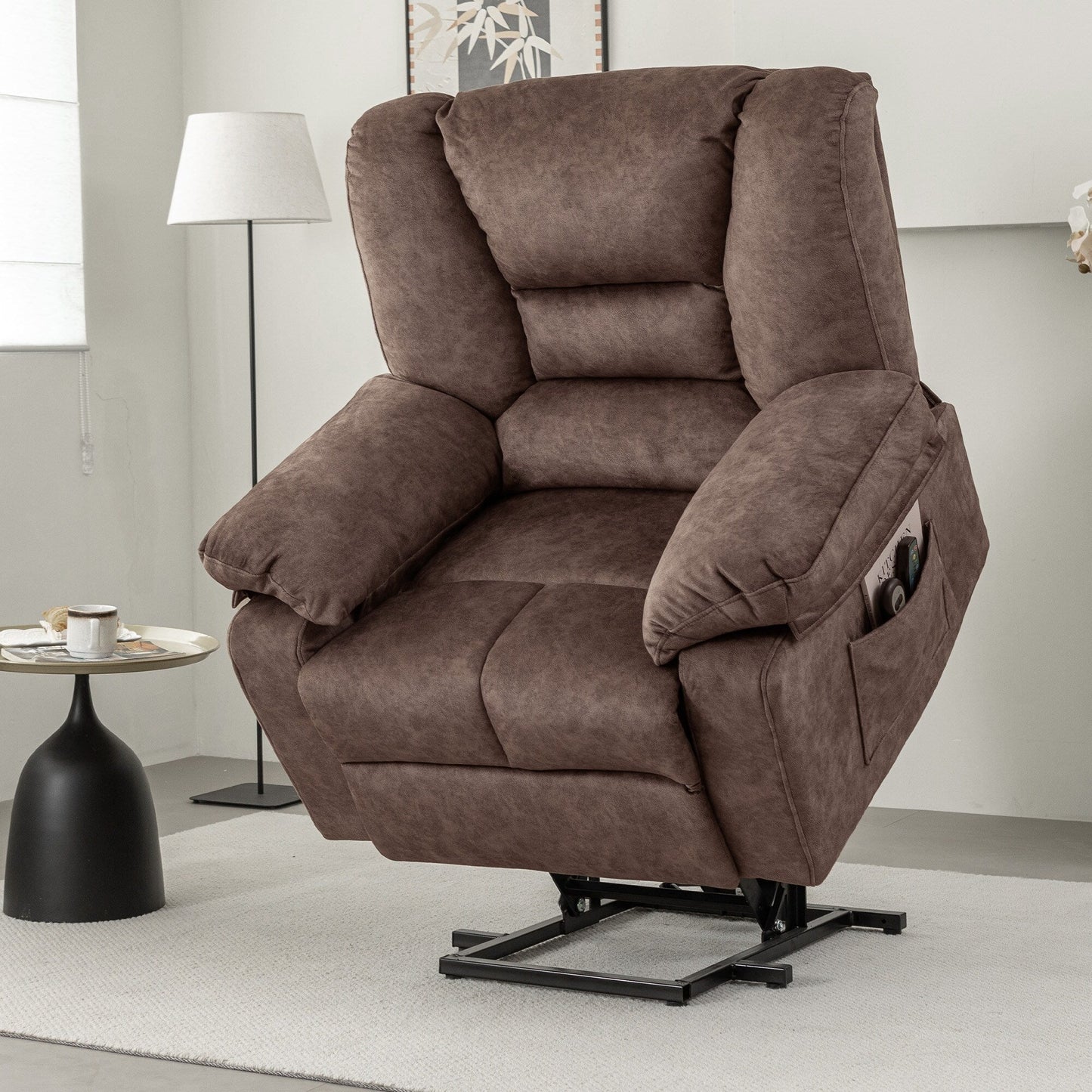 Senior-Friendly Power Lift Recliner with Multi-Mode Massage, Lumbar Heat, Adjustable Positions, and Quick Assembly