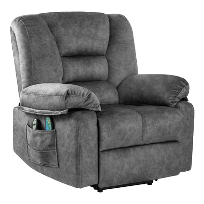 Senior-Friendly Power Lift Recliner with Multi-Mode Massage, Lumbar Heat, Adjustable Positions, and Quick Assembly