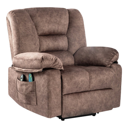 Senior-Friendly Power Lift Recliner with Multi-Mode Massage, Lumbar Heat, Adjustable Positions, and Quick Assembly