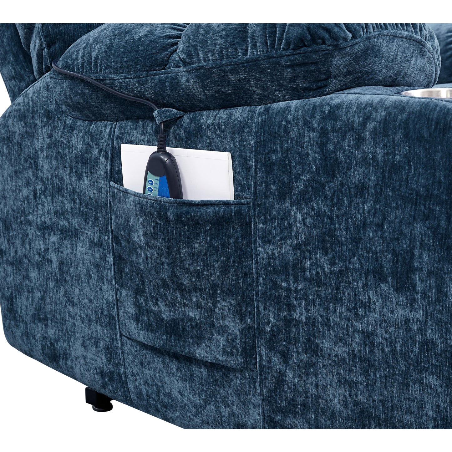 Senior Power Lift Recliner with Dual OKIN Motors, Infinite Recline, 8-Point Massage, and Separate Heating Control
