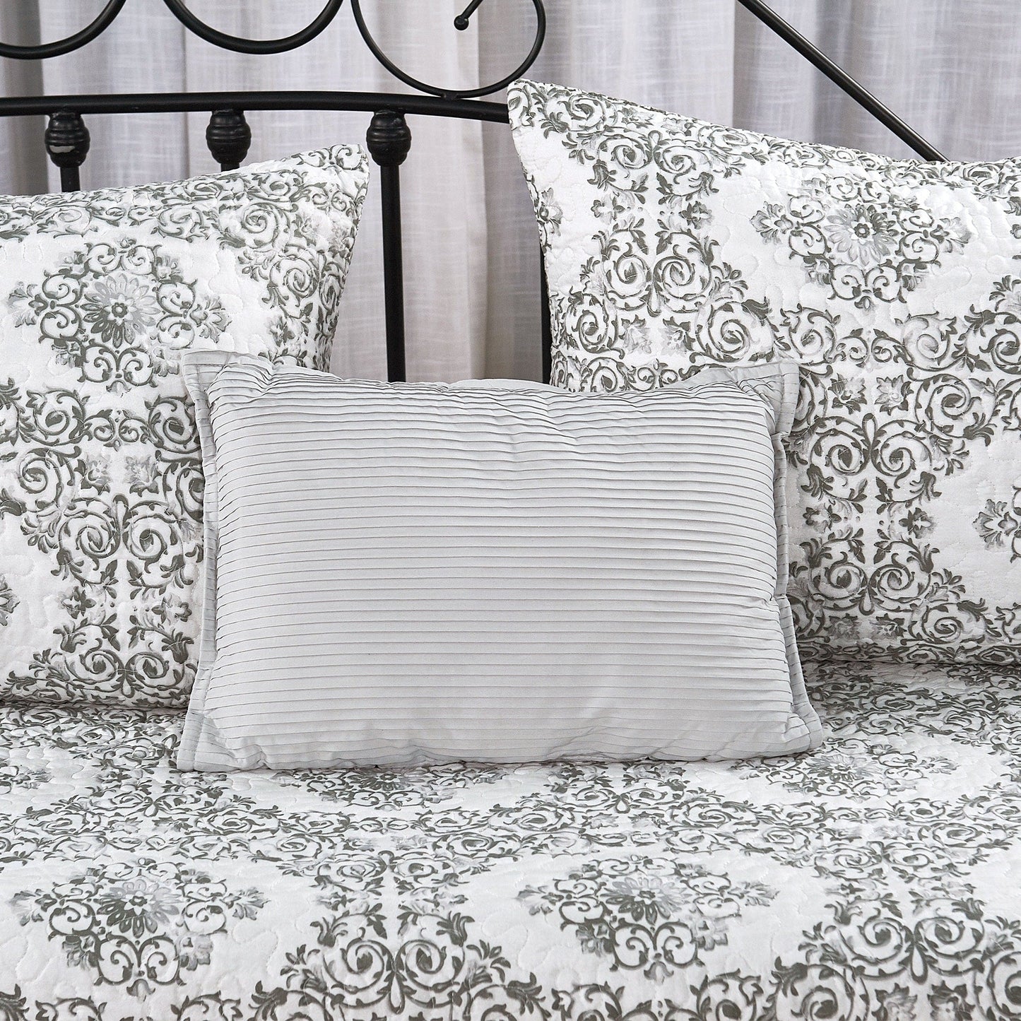 Serenta 6 Piece Cotton Blend Daybed Bedspread Coverlet Set - 75 x 39