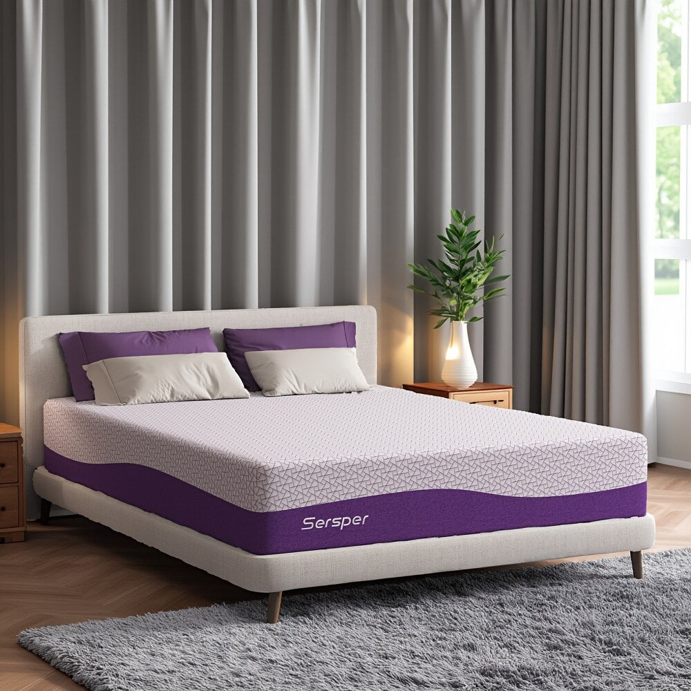 Sersper 10-inch Gel-Infused Memory Foam Mattress,Suitable for Adjustable bed