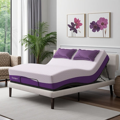 Sersper 10-inch Gel-Infused Memory Foam Mattress,Suitable for Adjustable bed
