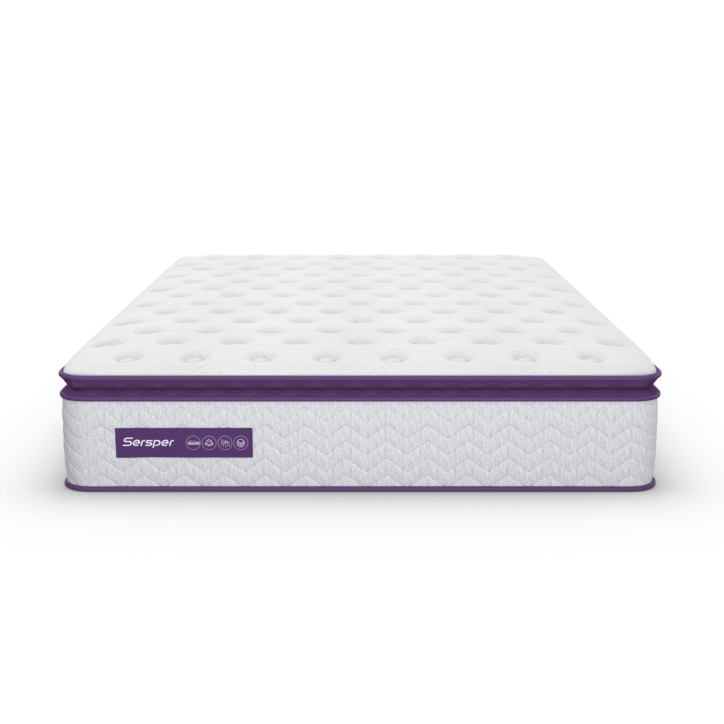 Sersper 8-inch Medium Memory Foam and Innerspring Hybrid Mattress,Pillow Top Mattress