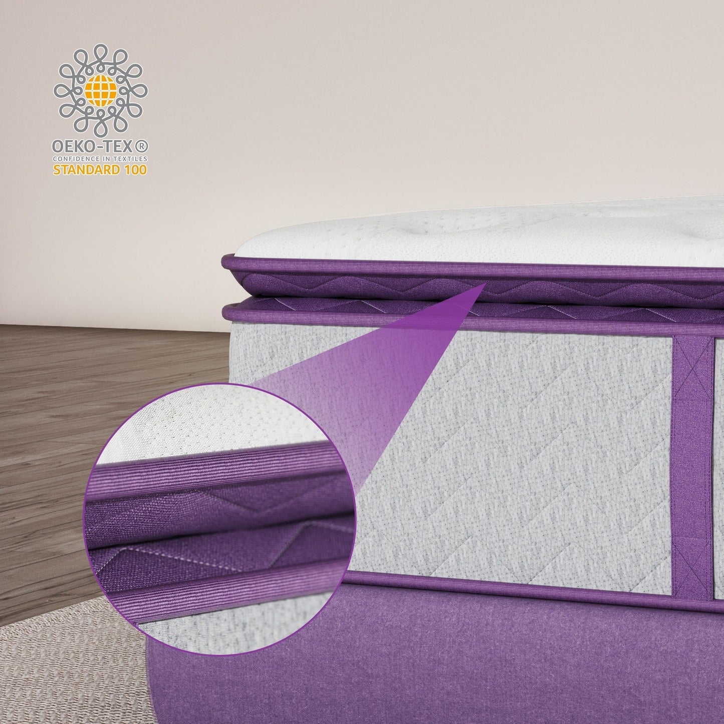 Sersper 8-inch Medium Memory Foam and Innerspring Hybrid Mattress,Pillow Top Mattress