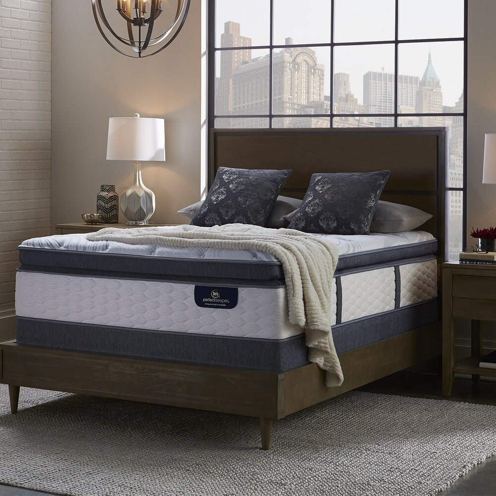 Serta 13-inch Brightmore Super Pillow Top Firm Full-size Mattress Set with Adjustable Base